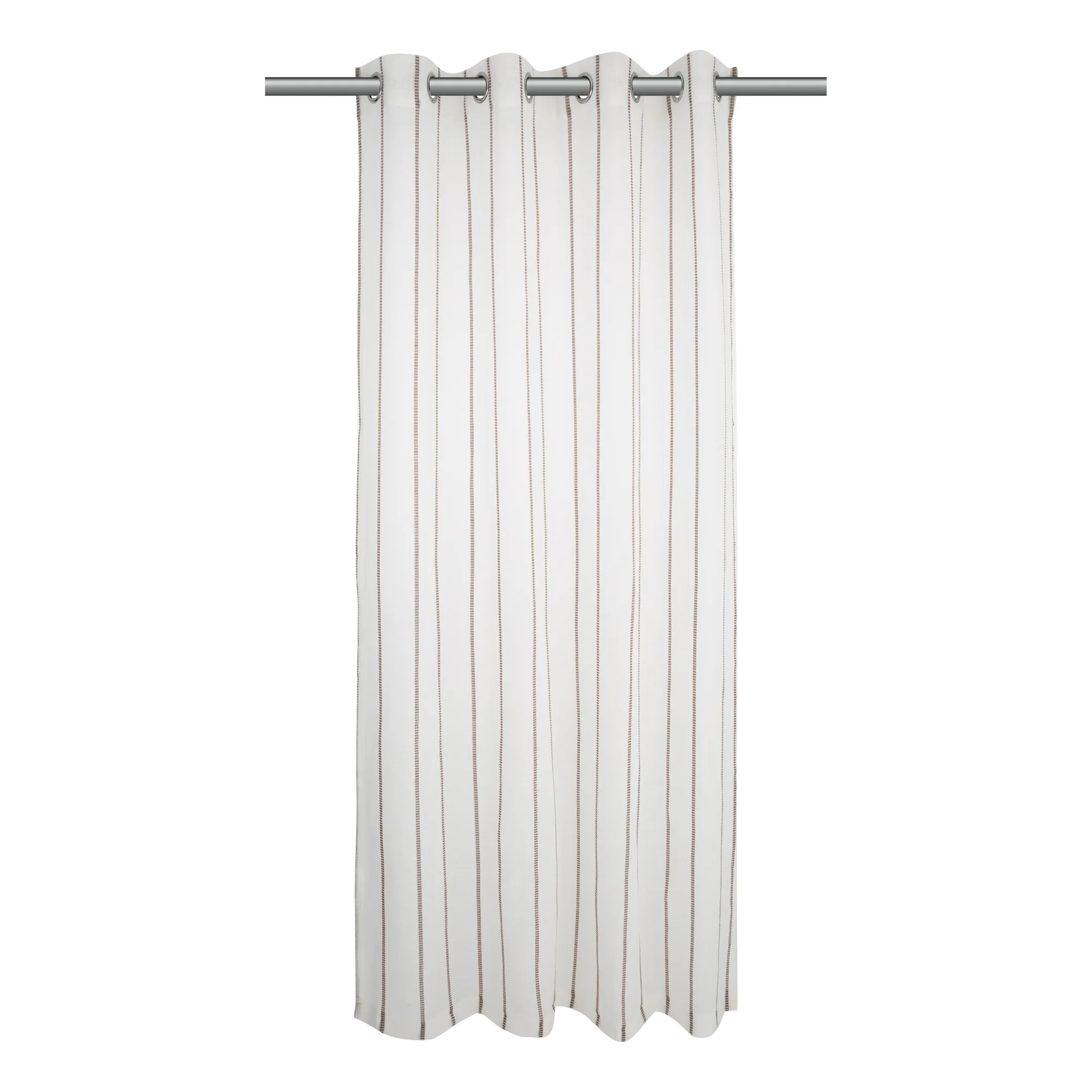 Mushroom Strand Single Panel Eyelet Curtain