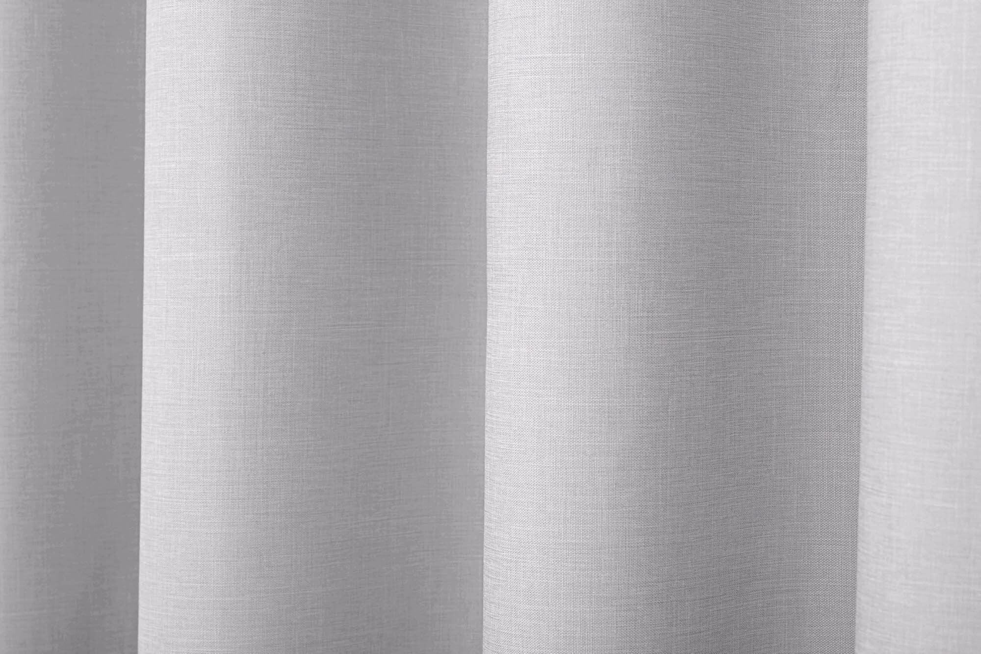 Grey Eyelet Blockout Curtains (Set of 2)