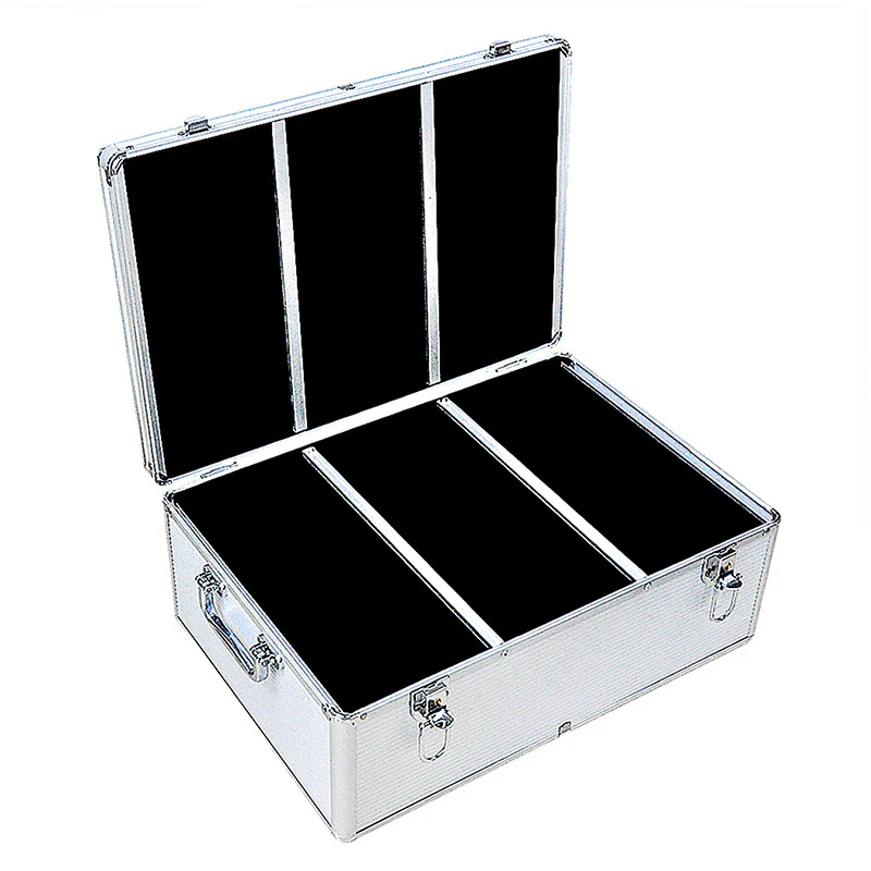 Aluminium CD/DVD Storage Case with 250 Free Inserts
